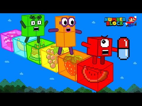 Finish the pattern? Numbers crossing FRUIT BERRIES bridge in Mario Maze | Best Friends Forever! 🤗