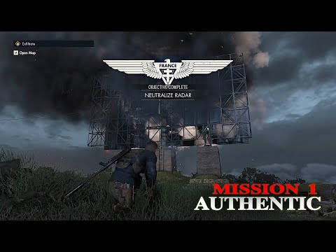 SNIPER ELITE 5  Authentic gameplay full walkthrough mission 1 lethal