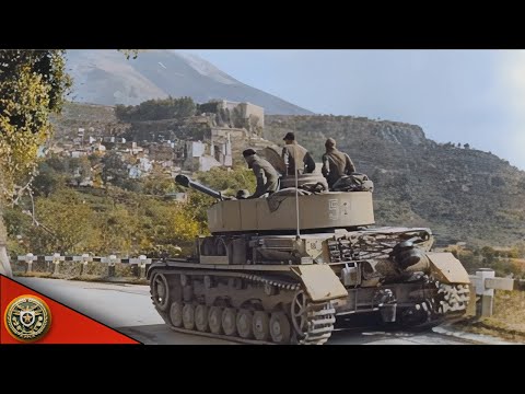 German soldiers at the Salerno landing, Italy 1943 {Colorized & Enhanced}