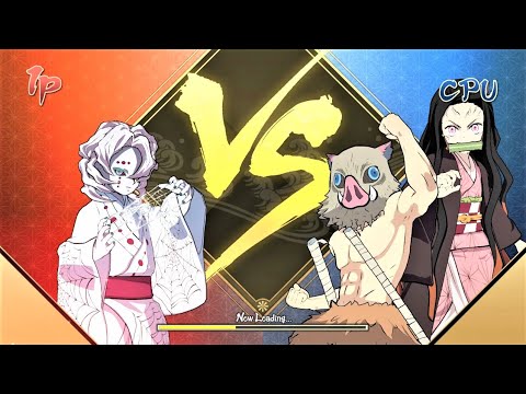 Lower Rank 5 Rui vs Inosuke & Nezuko (Hardest AI) - Demon Slayer the Hinokami Chronicles