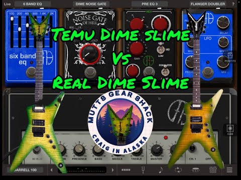 Temu Dimebag Darrell Vs. real Washburn Dime 333/Dime tone test