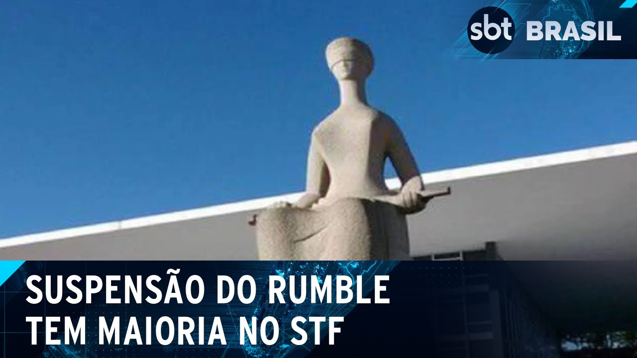 Ministros do STF formam maioria para manter suspensão do Rumble no Brasil | SBT Brasil (07/03/25)