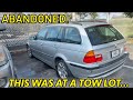 Abandoned BMW E46 WAGON With CRAZY MILES Why Didn T Anyone Come Back For This Savedfromthecrusher