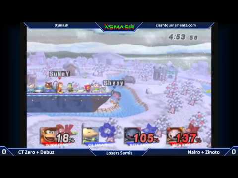 XSmash - CT Zero + Dabuz vs Nairo + Zinoto - Losers Semis - SSBB