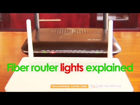 Image for YouTube video with title Fiber router lights explained viewable on the following URL https://youtu.be/3Pb3khOZpaU