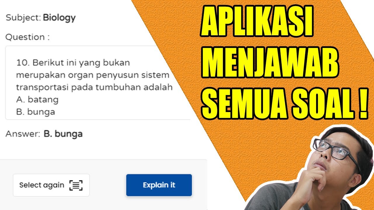 Aplikasi Menjawab Semua Pertanyaan Pilihan Ganda 99% Akurat! Ajaib!