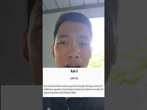 Colreg Rule No. 5 Look out.