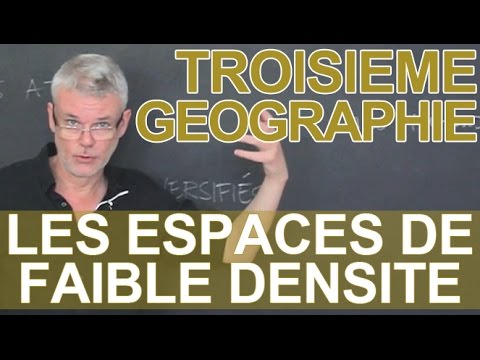 Les espaces de faible densité