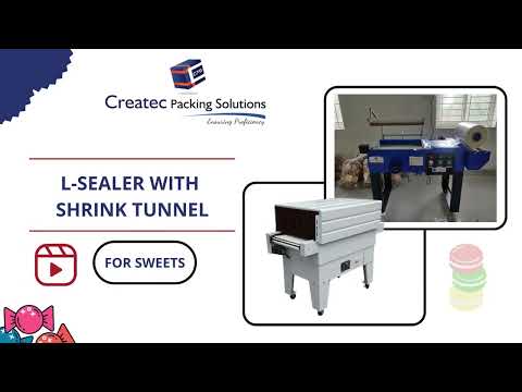 Semi Automatic L Sealer With Shrink Tunnel.