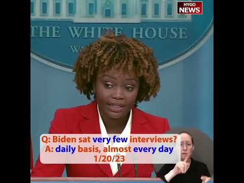 Q: Biden sat very few interviews? A: daily basis, almost every day