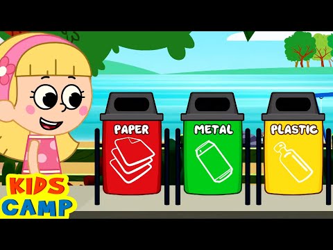 Clean Up Trash Song | Good Habits For Kids | KidsCamp Nursery Rhymes