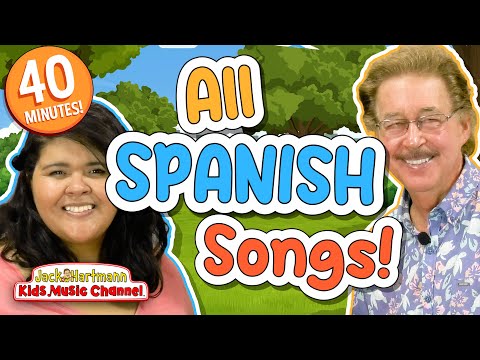 All SPANISH Songs! | Over 40 MINUTES of Spanish Learning Songs! | Jack Hartmann