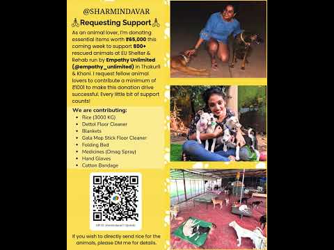 800+ Rescued Animals Need Us | Join the Donation Drive #viral