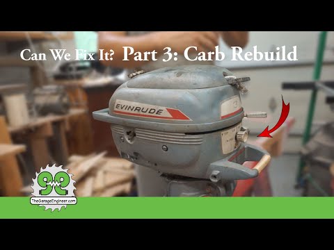 Evinrude 3Hp Carburetor update and fuel line repair ep 5 -  TheGarageEngineer
