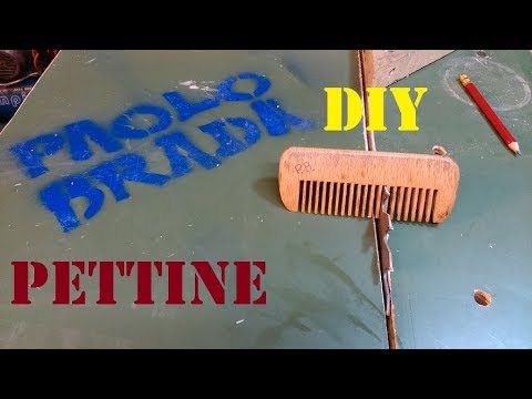 Pettine in legno di faggio al banco sega by Paolo Brada DIY