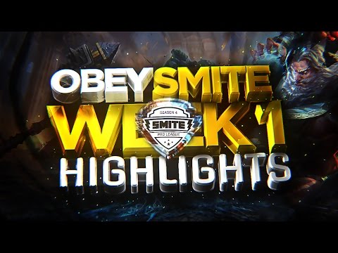 Obey SMITE: SPL Season 4 Spring Split Highlights - Week #1 vs NRGEsports