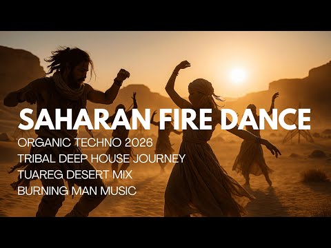 SAHARAN FIRE 🔥| Organic Techno, Tribal Deep House, Burning Man Dance Journey, Desert House Mix