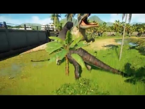 2x SPINOSAURUS vs 2x T-REX vs 2x INDOMINUS (DINOSAURS BATTLE) - Jurassic World Evolution 2