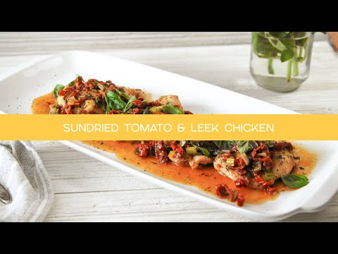 Sundried Tomato Leek Chicken Thigh - Fabio's Kitchen - Season 5
