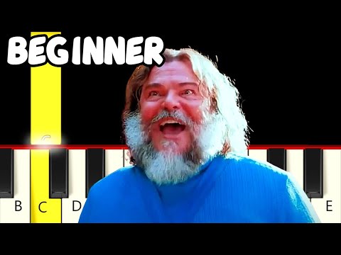 Steve's Lava Chicken Song (Minecraft Movie) - Fast and Slow (Easy) Piano Tutorial - Beginner