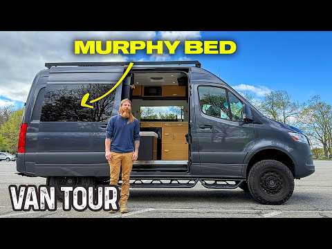 Could THIS Be Your Next Van Life Home? Sprinter 4x4 with Hidden Murphy Bed!
