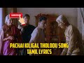 Pachai Kiligal Tholodu 4k Song Tamil Lyrics Rawimusictamillyrics Pachaikiligal Tamilsonglyrics