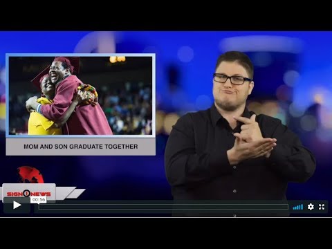 Mom and son graduate together (ASL - 5.8.19)