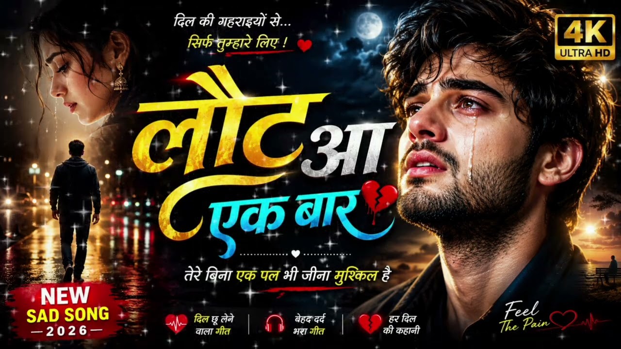 लौट आ एक बार 💔 | New Hindi Sad Song 2026 | Heart Touching Love Breakup Song | emotional Hindi song