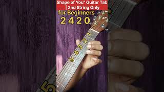 Download lagu Shape of You Guitar Tab - Easy 2nd String Tutorial for Beginners mp3