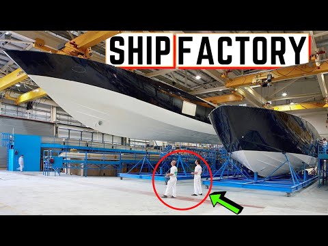 , title : 'Boat / Ship Factory tour⛵: SHIPYARD {Dockyard} SHIP Construction – Building Luxury Yacht production'