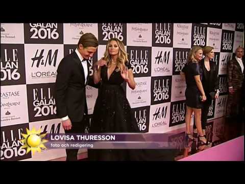 Från Elle-galan: "Vad är du mest nöjd med? Skorna." - Nyhetsmorgon (TV4)