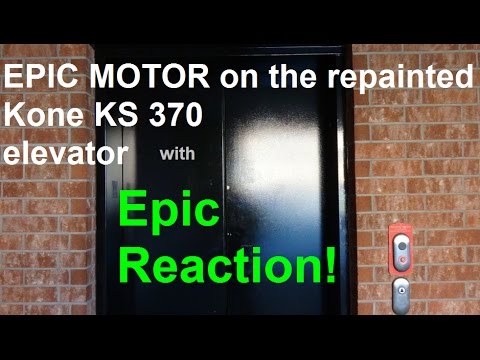 Defunct Otis Series 5 elevator & EPIC MOTOR on the Kone KSS 370 elevator + EPIC REACTION!
