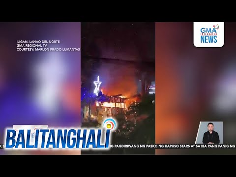 Booth display sa Christmas village, nasunog | Balitanghali