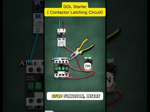 How to Wire a Contactor Latching Circuit | Easy Motor Start Stop Wiring Explained