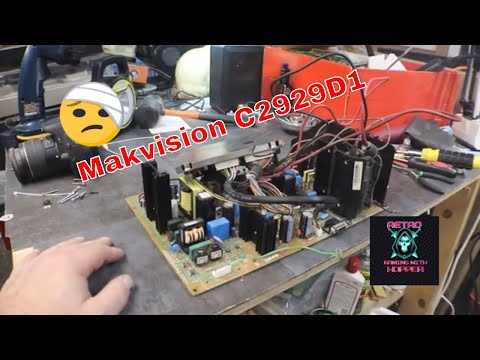 Makvision C2929D1 Monitor Chassis Burnt Spot / Lets Fix It