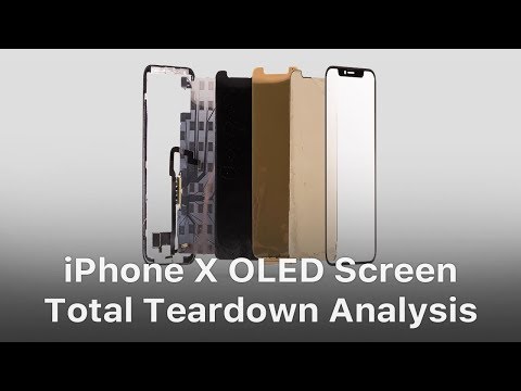 iPhone X OLED Screen Total Teardown Analysis
