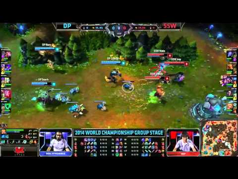 Dark Passage vs Samsung White - HIGHLIGHTS - Day 2 Group A - World Championship 2014 - LoL