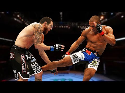 Edson Barboza's fight ENDING leg kicks