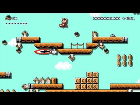 Super Mario Maker - Bowser's Airship Convoy