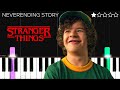 NeverEnding Story Stranger Things EASY Piano Tutorial