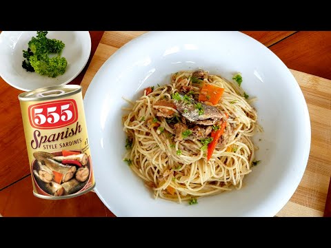 15-minute Easy Pasta Recipe Using 555 Spanish Sardines