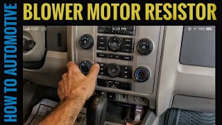 How To Replace The Blower Motor Resistor On A Ford Escape