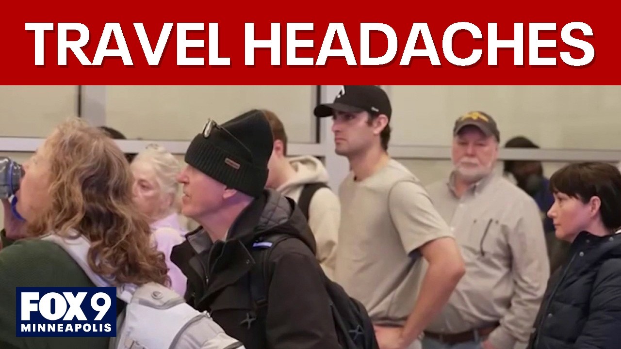 Winter storm creates travel headaches with flight cancellations