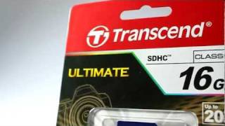 Transcend 16 GB SDHC Class 10 TS16GSDHC10 - відео 1