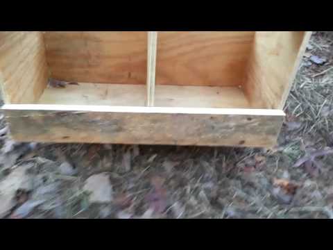 Building a nest box for a chicken coop you can check from outside