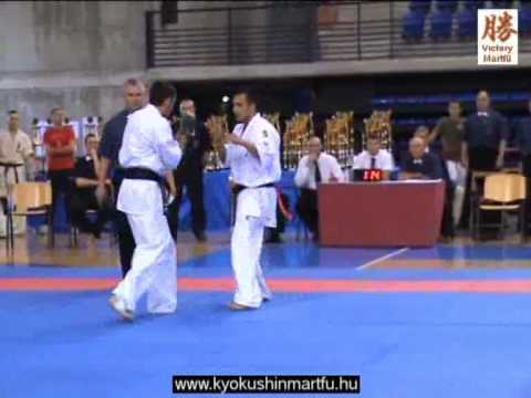 2010 Shinkyokushin EC Logrono: Gábor Rózsa - Druhora Sergin, men 70kg