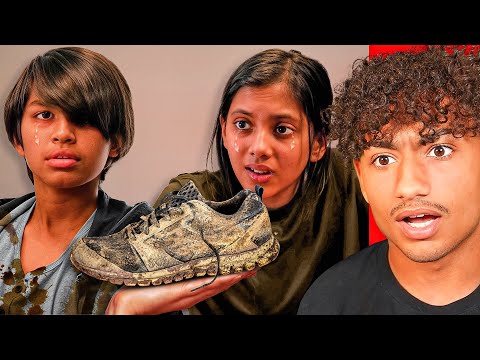 Poor Kids SHARE SHOES For SCHOOL!!