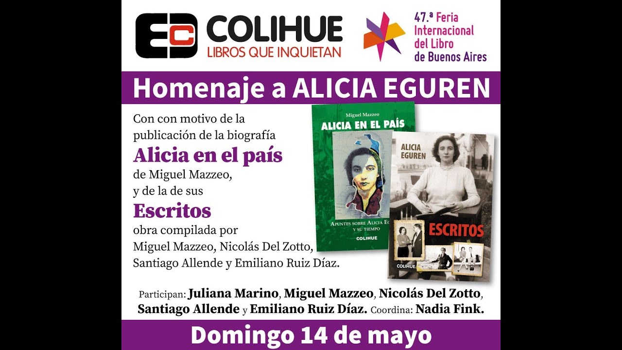 Homenaje a Alicia Eguren