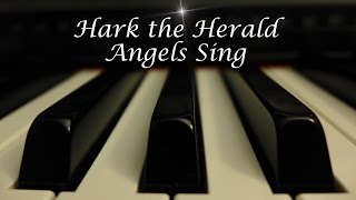 Hark the Herald Angels Sing - Christmas Hymn on Piano with lyrics