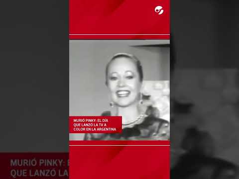 Pinky Satragno dies at 87: the day she launched color TV in Argentina | #Shorts